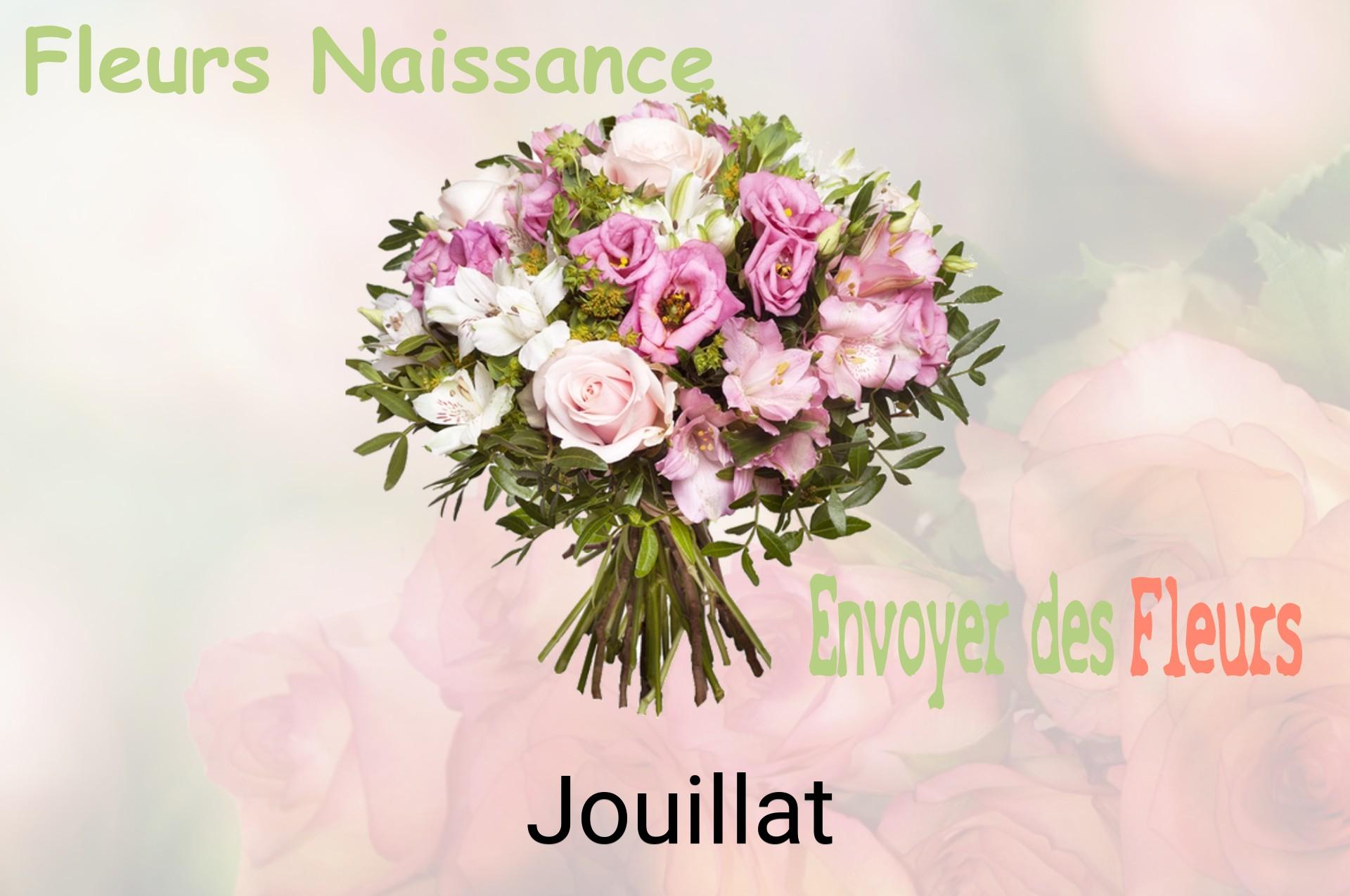 Bouquet de fleurs de naissance livré à Jouillat